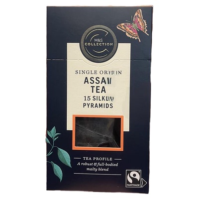 两盒包邮 英国玛莎M&S马莎醇厚阿萨姆shortbread茶红茶饼干茶包