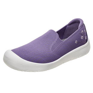 足力健老人鞋女2026春季中老年健步不累脚软底一脚蹬休闲散步鞋