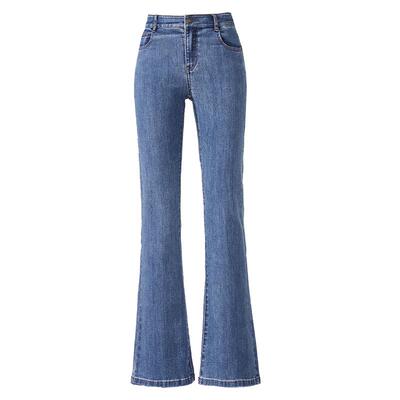 逸阳高腰九分显高显瘦微喇裤