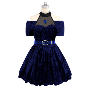 秀琴家 异形舞台Alien stage 美智cos服 Mizi连衣裙 舞台装丝绒料