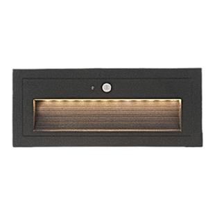 户外防水嵌入式LED地脚灯人体感应踏步台阶灯过道楼梯墙角踢脚灯