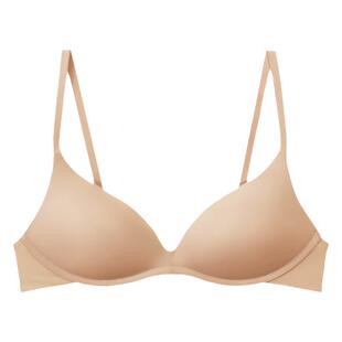 日本无痕内衣女一片式光面透气聚拢2025新款通勤舒适防下垂文胸罩