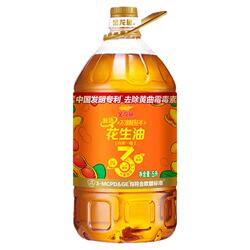 金龙鱼花生油甄选不油腻轻年花生油5L食用油炒菜家用花生油