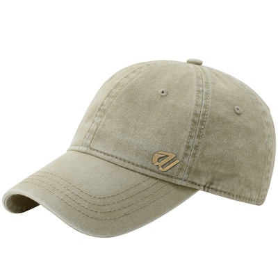 牛仔棒球帽小头围水洗大码遮阳男