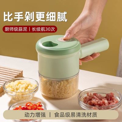 电动蒜泥神器捣蒜器搅碎打蒜末绞家用料理机小型切菜姜蓉迷你粉碎