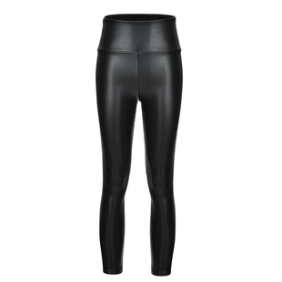 踩脚皮裤女鲨鱼裤2025秋冬新款高腰外穿紧身哑光加绒提臀打底长裤