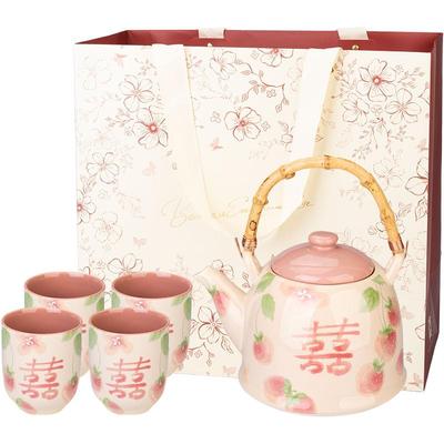 摩登主妇陶瓷茶壶套装泡茶壶家用