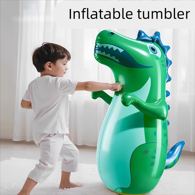 儿童恐龙充气不倒翁益智玩具大号男女孩宝宝拳击沙袋感统训练器材