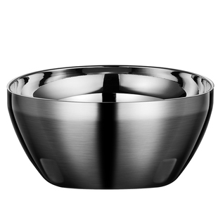 德国316L不锈钢碗食品级单个家用儿童宝宝防摔防烫双层饭碗铁餐具