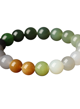 亲宝水晶精品多宝和田玉手链