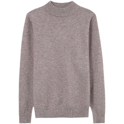 汐单针织纯色大码宽松长袖打底衫