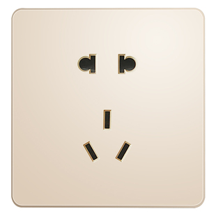 国际电工空调插座16a三孔插板墙壁开关插座面板家用 墙式5孔九孔