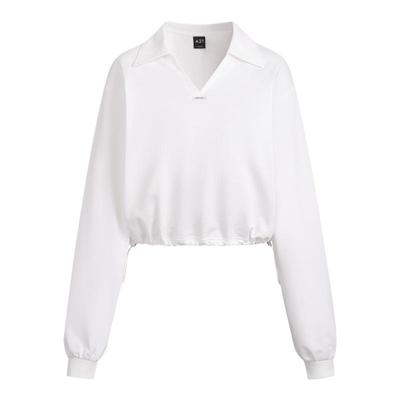 女装针织V领啡色宽松长袖