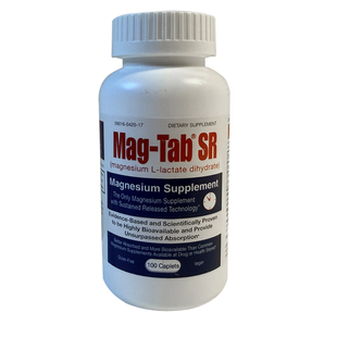 美国直邮Mag-Tab SR乳酸镁84mg/100粒美他缓释镁片进口Mag-TabSR