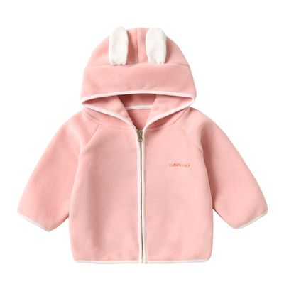 加厚奥利绒宝宝外套连帽保暖
