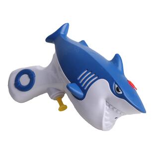 儿童卡通鲨鱼沙滩水枪宝宝喷水枪男孩女孩洗澡按压戏水枪小玩具