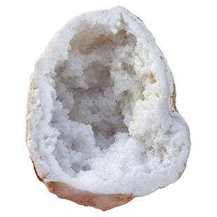 天然摩洛哥晶洞聚宝盆钱袋子招财消磁碗水晶能量净化原石切割摆件
