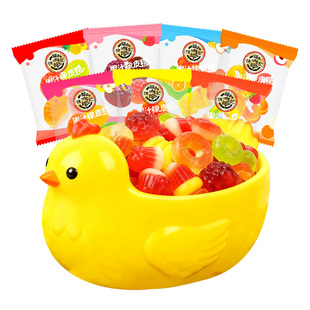 徐福记橡皮糖结婚喜糖糖果混装水果软糖独立包装小零食过年年货