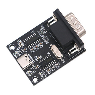 USB转RS232模块CH340G芯片方案三线制DB9公头Type-C口TTL转RS232