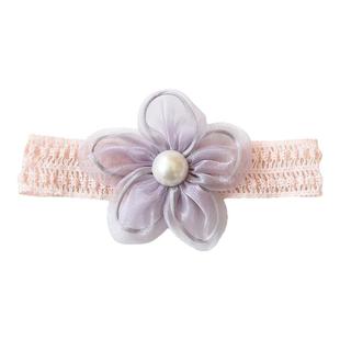 韩版超仙夸张大花朵婴儿发带女宝宝夏季薄款花花头饰满月拍照发饰