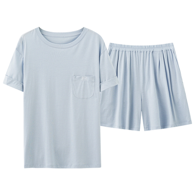 莫代尔情侣短袖薄款睡衣