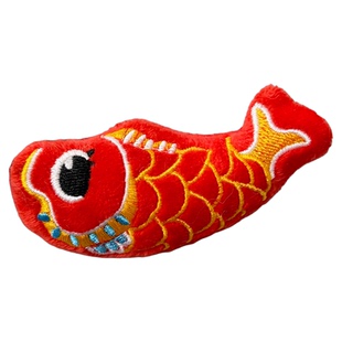 喜庆古风中国风红色玩偶锦鲤狮子灯笼流苏发夹鸭嘴夹儿童侧边刘海