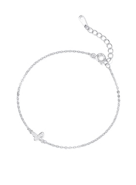 蝴蝶手链女s999纯银精致优雅简约