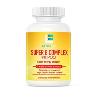 ESTHELIV研生之力美国运动营养维生素b族PQQ细胞能量燃粒瓶B6B12