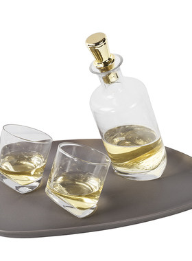北欧现代水晶玻璃水壶样板房酒具