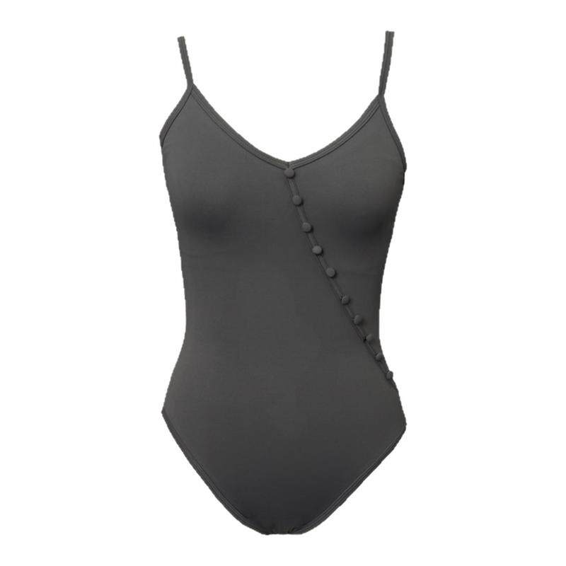 【灰羽】现代芭蕾舞连体服高弹性练功基训服V领成人女性四季通用