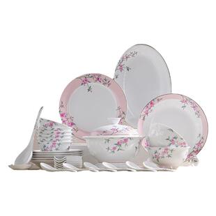 景德镇富玉陶瓷餐具套装家用轻奢高级感结婚碗碟新婚乔迁新居礼物