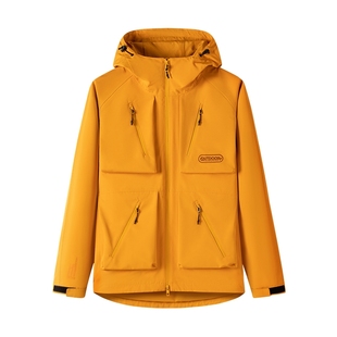 outdoor products户外三合一羽绒服冲锋衣工装大口袋外套夹克男