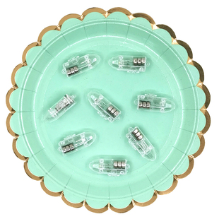 迷你diy小灯泡手工发光小灯装饰纽扣灯珠电池小彩灯闪灯LED电子灯