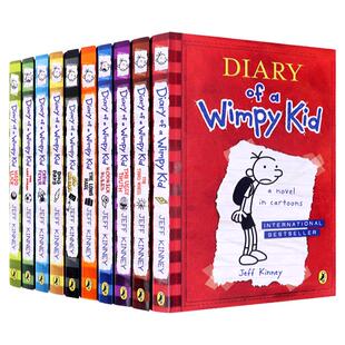 小屁孩日记 英文原版 小屁孩日记全套 Diary of a Wimpy Kid 小屁孩日记英文版小学生英语励志成长课外阅读漫画小说英语章节桥梁书