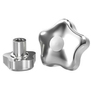 304不锈钢梅花手柄螺母手轮星型手拧螺丝帽星形把手旋钮圆型螺帽