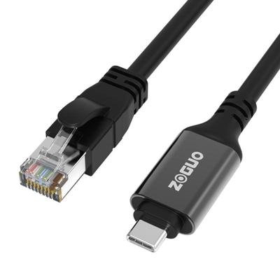中视讯网线转Typec以太网转USB-C笔记本电脑连接RJ45路由器交换机
