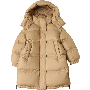 儿童羽绒服男童中长款2024新款女童羽绒服加厚90绒冬季亲子装外套