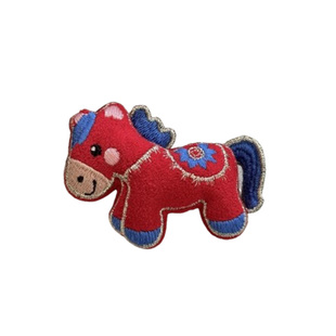 马年限定~本命年布艺小马胸针女独特设计配毛衣装饰别针胸花配饰