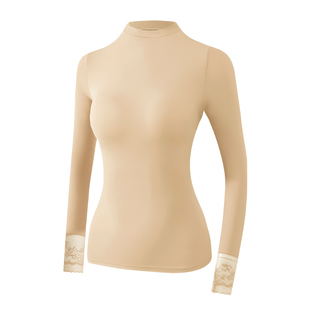 猫人半高领打底衫女内搭超薄美肤保暖肌底衣秋冬粉底液隐形皮肤衣