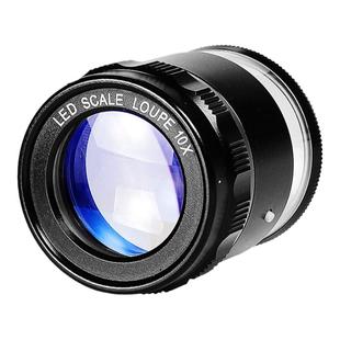 放大镜带十字刻度目镜纺织专用0.1mm手持式高倍鉴定10倍显微镜