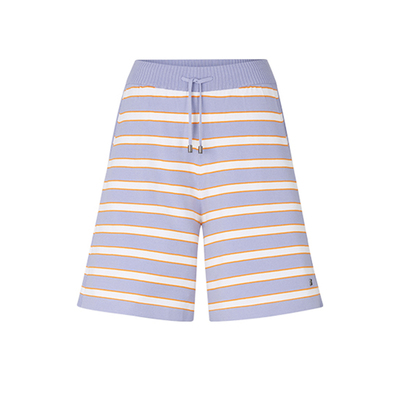 博格纳条纹宽松针织短裤