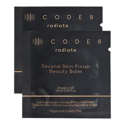 CODE8养肤有色面霜粉霜干皮裸妆轻薄保湿粉底液小样试用装1.5ml*2