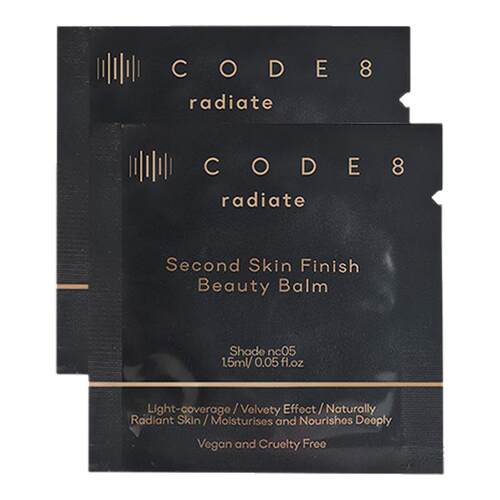 CODE8养肤有色面霜粉霜干皮裸妆轻薄保湿粉底液小样试用装1.5ml*2