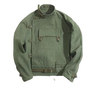 BOLEIAELR/潮牌 重磅元年复刻vintage瑞典机车夹克男大码胖子外套