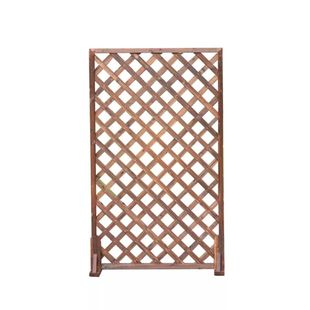 防腐木栅栏碳化户外围栏篱笆庭院屏风隔断护栏花园爬藤架网格花架