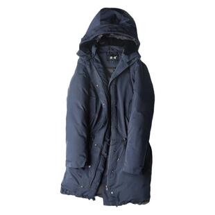 徕倩可脱卸连帽羽绒服女冬中长款2024年新款毛领冬季外套 DJ733