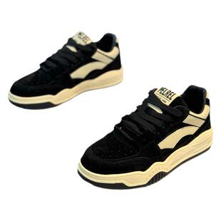 男鞋2025秋冬新款低帮软底时尚百搭板鞋小众学生复古保暖休闲鞋潮