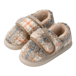 棉拖鞋女士冬季魔术贴包跟外穿棉鞋室内家居保暖拖鞋2025新款加绒