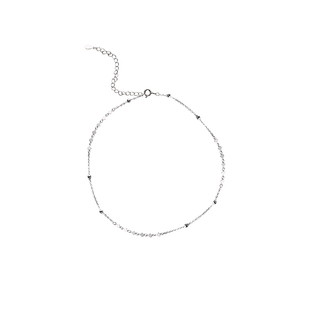 925纯银项链女气质脖颈链波光粼粼极细设计小众闪片锁骨链高级感