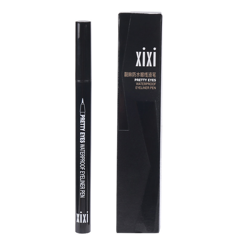 xixi防晕染软毛刷头眼线笔浅咖啡棕色持久防水防汗不脱妆内眼线液